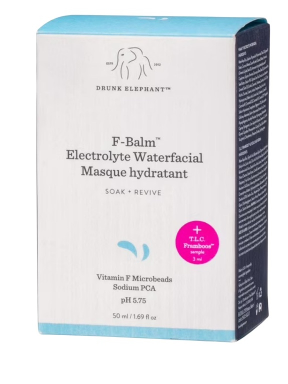 NEW in box. Drunk Elephant F-Balm Electrolyte Waterfacial. 50 ml / 1.68fl oz.